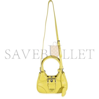 PRADA CEDRO NAPPA SOFT PADDED RE-EDITION 2002 MOON BAG 1BA381 (22.5*16*7.5cm) 